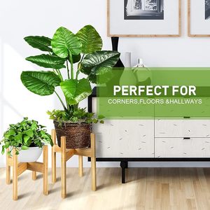 Soporte ecológico para <span class=keywords><strong>plantas</strong></span> de bambú, diseño Medieval-moderno, para uso doméstico en jardín interior/<span class=keywords><strong>exterior</strong></span>, capacidad de 220 libras, paquete de soporte para <span class=keywords><strong>plantas</strong></span> - Product Image 4