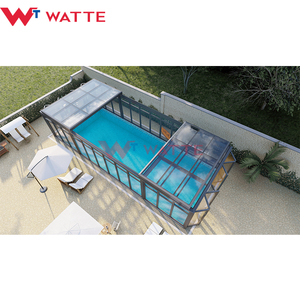 Finestra Scorrevole Elettrica in Vetro dal Design Moderno, Nuova Ventilazione e Illuminazione per Tetto di Piscina - Product Image 5