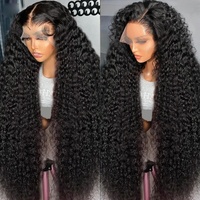 Perruques en cheveux humains bruts vietnamiens bouclés crépus, Lace Front HD sans colle, cuticules alignées, vente en gros