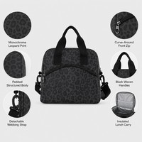 Sac à lunch isotherme personnalisé avec impression par sublimation, impression intégrale, sac thermique pour aliments, bandoulière amovible pour pique-nique et camping