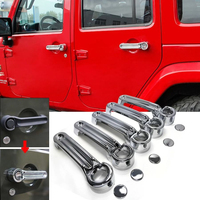 Couvre-poignée de porte chromé pour Jeep Wrangler Liberty Dodge Nitro, accessoires extérieurs