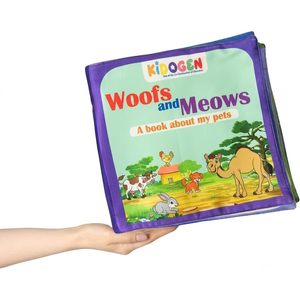 หนังสือผ้ารูปสัตว์สำหรับเด็ก |   หนังสือเรียนรู้เกี่ยวกับสัตว์เลี้ยงและสัตว์ในฟาร์ม |   การระบุชนิดสัตว์ เช่น วัว สุนัข แมว และอื่นๆ |   การเรียนรู้ในวัยเด็ก - Product Image 1
