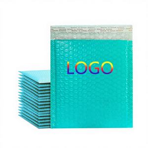 Bolsa de Burbujas Ecológica Biodegradable de Polietileno Turquesa, 29x36+5CM, Gruesa, para Cosméticos, Joyería, CD, con Logotipo Personalizado - Product Image 1