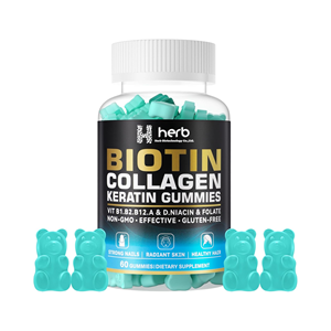 Gummies multivitaminées pour adultes à marque privée, biotine, collagène, pour la croissance des cheveux, de la peau et des ongles, éclaircissement et blanchiment - Product Image 1