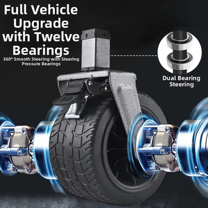 Chariot de plage utilitaire robuste pliable E-RIKE Chariot pliant de camping pliable avec roues de réservoir - Product Image 4