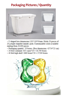 Lessives en capsules pour éliminer les taches et les odeurs, perles de lavage fraîches pour éliminer la fumée, faible MOQ, personnalisables OEM