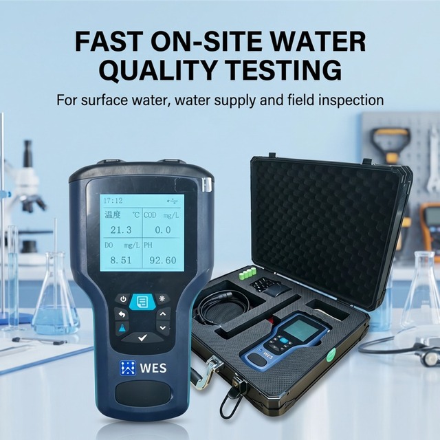 Manufacturer Portable Multi Parameter Water Quality Meter DO pH EC ORP COD NH4 Sensor Analyzer for Smart Agriculture Aquaculture