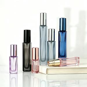 Vente flash - Flacon pulvérisateur en verre vide carré 3ml 5ml 10ml gris bleu - Flacons de parfum rechargeables - Product Image 1