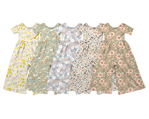 Pantalones Largos Anchos de Verano para Niños, Personalizados, Casuales, con Estampado Floral, Transpirables, de Algodón y Elastano, Mono para Bebé, Ropa para Hermanas - Product Image 2