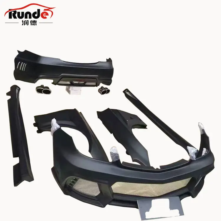 RUNDE C219 w219 WD Style Front Rear Bumper Side Skirts Fender Auto Body Kit For 2007-2009 Mercedes BENZ C219 w219