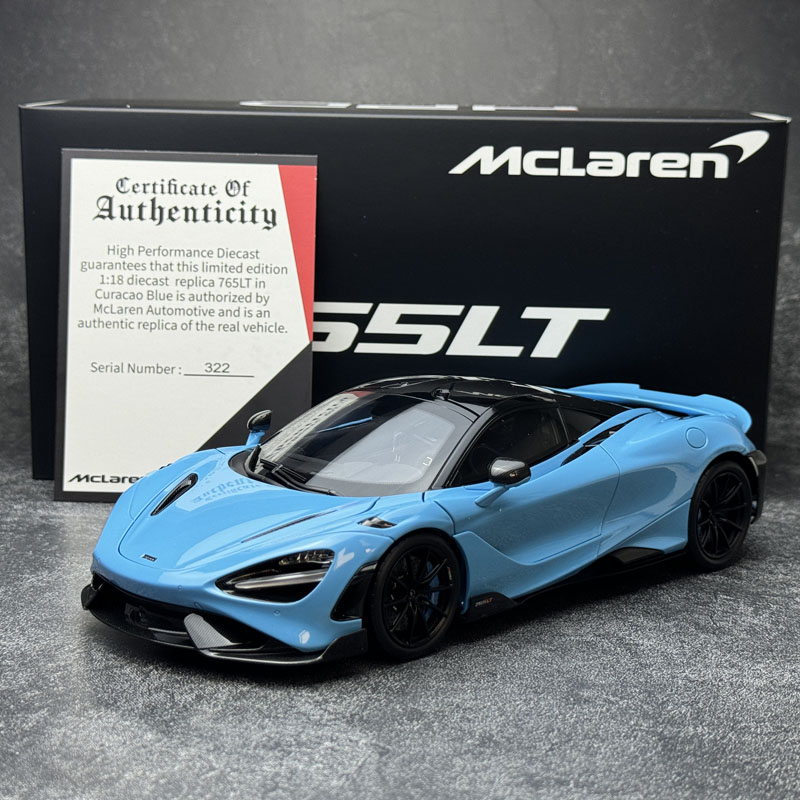 Zhengfeng HPD 1/18マクラーレン765LTシミュレーションレジンダイ