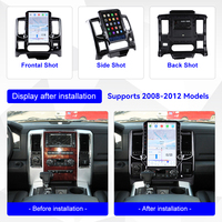 Radio para Auto Android de 14.5 Pulgadas para Dodge RAM 1500 2500 2008-2012, Reproductor Multimedia Estilo Tesla, Carplay Inalámbrico, Estéreo para Auto, Unidad Principal GPS