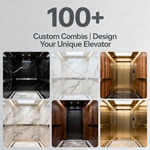 Ascensor Doméstico Compacto de Material Ignífugo para Interiores y Exteriores con Vaina de Vidrio, Elevador Hidráulico o de Tracción - Product Image 2