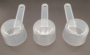 Cuchara de plástico pequeña personalizada P & M para polvo de proteína alimentaria - Product Image 6