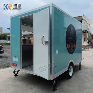 Gerobak Jajanan Kustom Dapur Bergerak dengan Jendela Layanan Besar, Penggorengan Listrik, Panggangan, dan Meja Kerja Berpendingin - Product Image 5