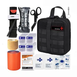 Certificate Approved Custom Rip-away Outdoor Gear Camping Emergency First Aid Survival Kit bag for rescue hiking