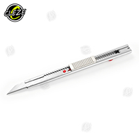 Couteau de découpe de film vinyle CLEZE PRO, manche en acier inoxydable, lame à clipser, outil de découpe de film de protection PPF pour vitres de voiture et wrapping automobile