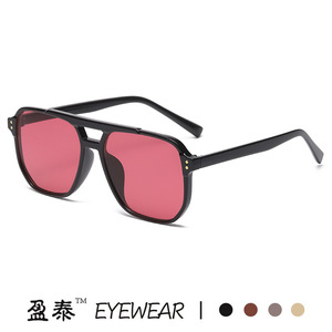 Eyewear <b>Square</b> Double Bridge <b>Sunglasses</b> UV400 PC Frame Unisex - Product Image 2
