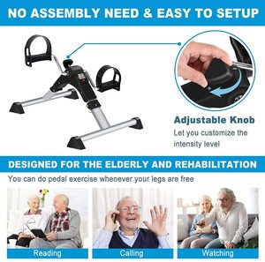 Ejercitador de pedal de <span class=keywords><strong>ejercicio</strong></span> de escritorio de bicicleta plegable <span class=keywords><strong>para</strong></span> entrenamientos de cardio <span class=keywords><strong>en</strong></span> <span class=keywords><strong>casa</strong></span> - Product Image 5