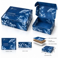 Boîte d'expédition en carton personnalisée, écologique, imprimée en CMJN, avec doublure en mousse, finition brillante, pour l'emballage e-commerce
