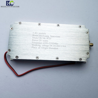Amplifier RF komunikasi Bluetooth WiFi 20 watt 43dbm daya tinggi GAN transistor modul interfensi transmisi gambar drone