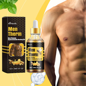 Aceite Térmico para Hombre con Veneno de Abeja y Vitamina E para Uso Corporal 30ml - Fortalece los Músculos del Pecho y Aceite Calentador para Ginecomastia - Product Image 1