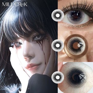 Lentes de Contacto de Color HEMA Suaves y Extravagantes al por Mayor, Lentes de Contacto Negras para Halloween y Cosplay - Product Image 5