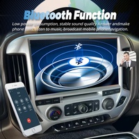 Autoradio Android avec écran OLED 12,3 pouces 1280x720, lecteur multimédia vidéo, GPS intégré, caméra de recul pour Chevrolet Silverado 1500 2014-2018