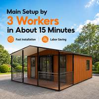 Maison modulaire de luxe facile à construire de 20/40 pieds, 2 à 5 chambres, préfabriquée, extensible, en conteneur, maison mobile, mini-maison pour habitation
