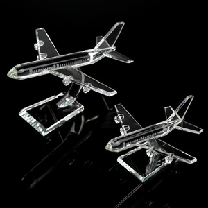 Wholesale <strong>Cheap</strong> Superior Design <strong>Crystal</strong> Airplane <strong>Crystal</strong> Model for House Decoration - Product Image 4