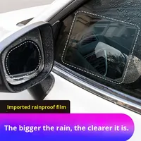 Película Impermeable para Espejo Retrovisor Astree, Repelente al Agua, Antivaho, Hidrofóbica, PET Transparente, Adhesivo para Ventana Lateral de Coche, OEM
