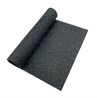 Carreaux de sol en caoutchouc EPDM antidérapants écologiques Tapis de protection pour la salle de sport à domicile Fitness Terrain de jeux Rouleaux en caoutchouc synthétique