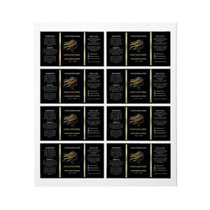 Etiqueta Personalizada para Productos, Etiqueta de Lujo con Lámina Dorada para Botellas de Aceite de Cáñamo, Fabricante de Etiquetas - Product Image 4