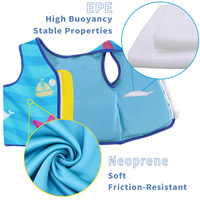 Gilet de sauvetage personnalisé pour bébé avec bande dessinée mignonne sangle d'entrejambe réglable gilet de sauvetage flottant en néoprène et mousse EPE