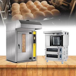 Professional commercial electric 12/16/24/32 tray convection baking oven rotary oven for bakery