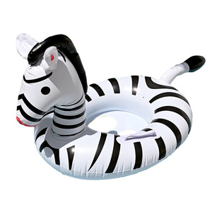 Flotador Inflable de Zebra para Niños, Juguete para Piscina, Ayuda de Flotación Acuática para Niños de 0 a 5 Años, Diseño de Animal de Dibujos Animados - Product Image 4