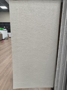 Panel <span class=keywords><strong>de</strong></span> Piedra Flexible con Relieve 3D en Tela Tejida Beige para Pared Decorativa <span class=keywords><strong>de</strong></span> Hotel o Villa - Product Image 3