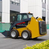Livraison gratuite bon marché EPA CUMMINS moteur mini tracteur chargeur de jardin chenille mini chargeuse compacte machine à couper l'herbe de jardin