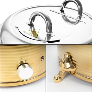 13L elettrico decorativo minestra scaldabagno in acciaio inox contenitore bollitore per Buffet Set di ristorazione alberghiero altro ristorante fornitura - Product Image 3