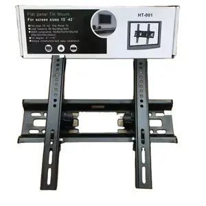 HT-001 Universal TV Wall Mount Mobile Stand 15-42 Tilt Wall Bracket Factory Supplied Steel Cold Rolled Steel LED LCD Monitors