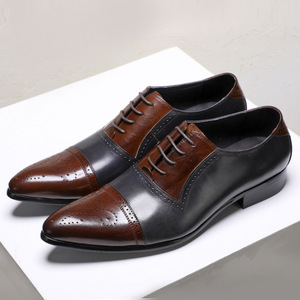 Zapatos de Trabajo con Punta en Pico, Transpirables, Impermeables y Anti Fatiga, con Estructura Duradera, Amortiguación Suave y Cuero para Hombre, Oficina y Carrera Profesional - Product Image 3