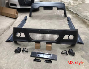 Kit de carrosserie PP non peint Pare-chocs avant Pare-chocs arrière Jupes latérales Tabliers pour <span class=keywords><strong>BMW</strong></span> Série 3 <span class=keywords><strong>E46</strong></span> M3 Style Couvre-coffre accessoires - Product Image 4
