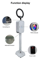 Vente de lots depuis les entrepôts d'outre-mer CA/US/UK/EU : Photobooth portable avec éclairage RGB, impression instantanée, compatible iPad et appareil photo reflex numérique