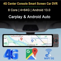Espejo Retrovisor con Pantalla de 12 Pulgadas, Triple Lente, 4G, Android 13, D98, 4+64GB, GPS, Navegación, Cámara de Reversa, Carplay, Proyección de Pantalla y Dashcam