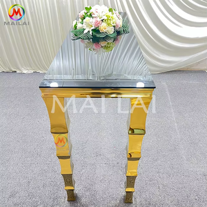 <span class=keywords><strong>Table</strong></span> haute moderne d'extérieur <span class=keywords><strong>en</strong></span> acier inoxydable avec pattes <span class=keywords><strong>en</strong></span> <span class=keywords><strong>bambou</strong></span> rectangulaires et <span class=keywords><strong>dessus</strong></span> <span class=keywords><strong>en</strong></span> verre pour bar <span class=keywords><strong>de</strong></span> mariage et fête - Product Image 3
