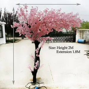 H-57 Artificial cherry tree artificial peach tree artificial plant wedding decoration large wishing tree