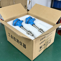 Thermocouple K Type 4-20mA Probe Temperature Controller Stainless Steel IP65 PT100 PT1000 RTD 300mm Probe Length OEM ODM