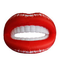 Modèle de bouche géante rouge sexy gonflable, lèvres gonflables pour la publicité