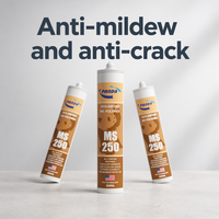 Ms Hybrid Sealant Polymer Kemasan Kecil Cepat Kering Multimaterial Sealant Polimer Hibrida yang Dapat Digunakan untuk Berbagai Material