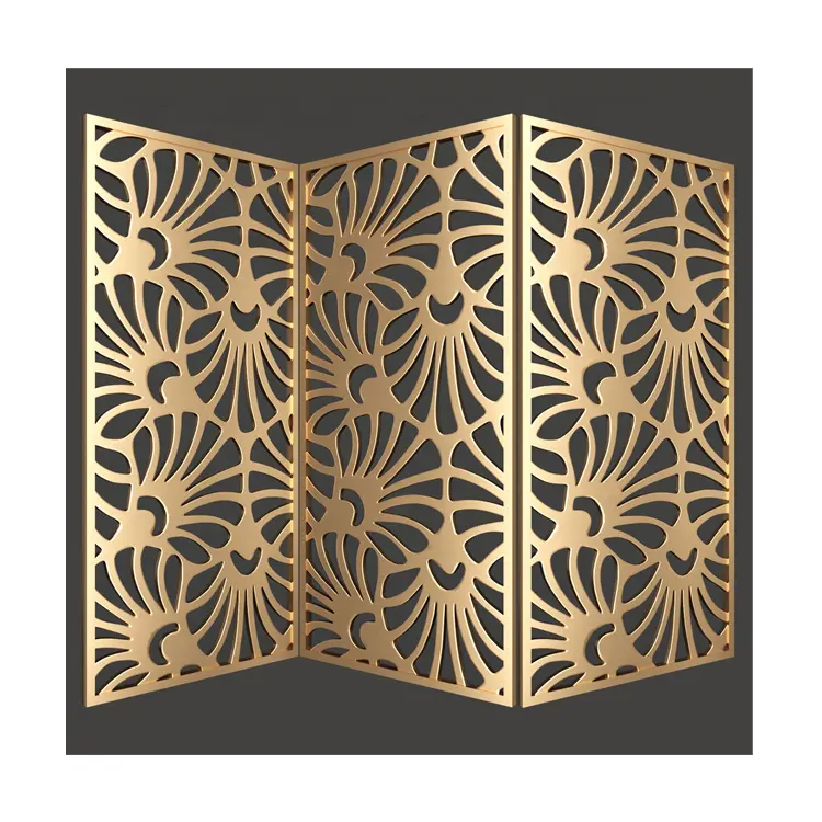 Custom laser cut metal panel decorative screen outdoor metal privacy screen garden screen